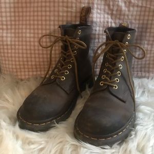 Brown Crazy Horse Doc Martens
